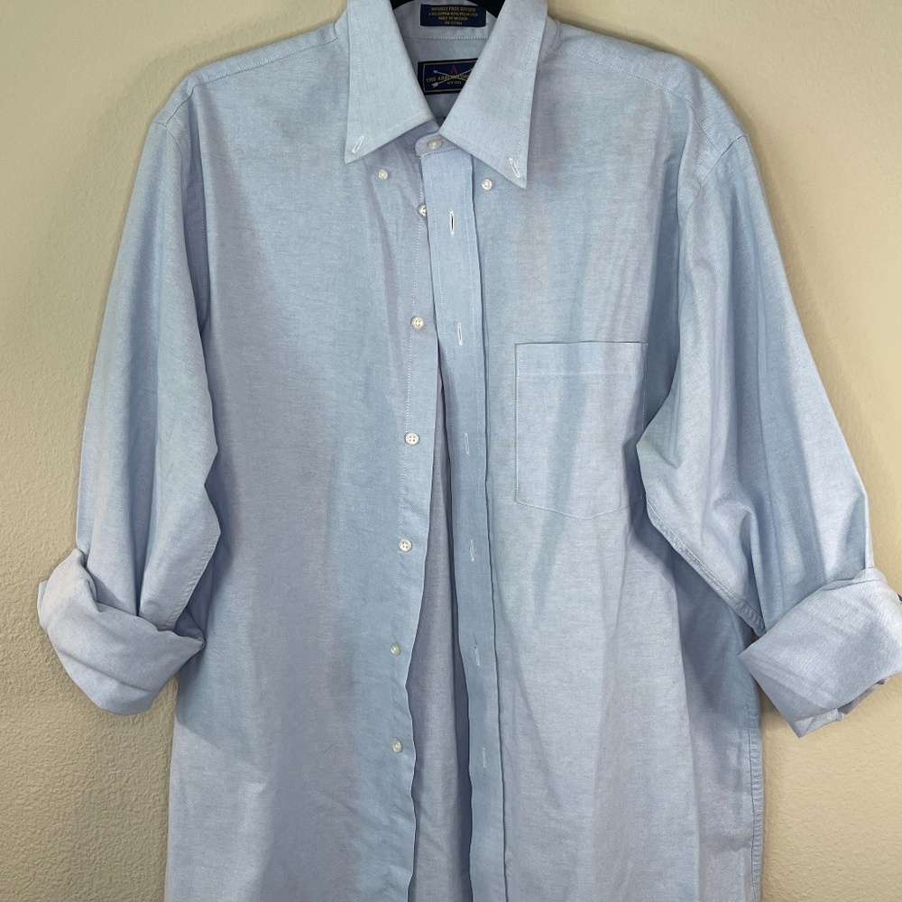 The Arrow Company Set 1851 Light Blue Dress Shirt Neck 16.5 34/35